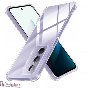 Silikoninis - Anti shock dėklas - su kameros apsauga - skaidrus (Xiaomi Redmi 15 4G)
